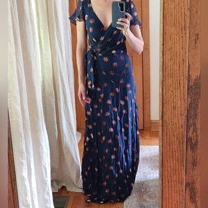 Temperly London Velvet Star Wrap Dress US Size 6